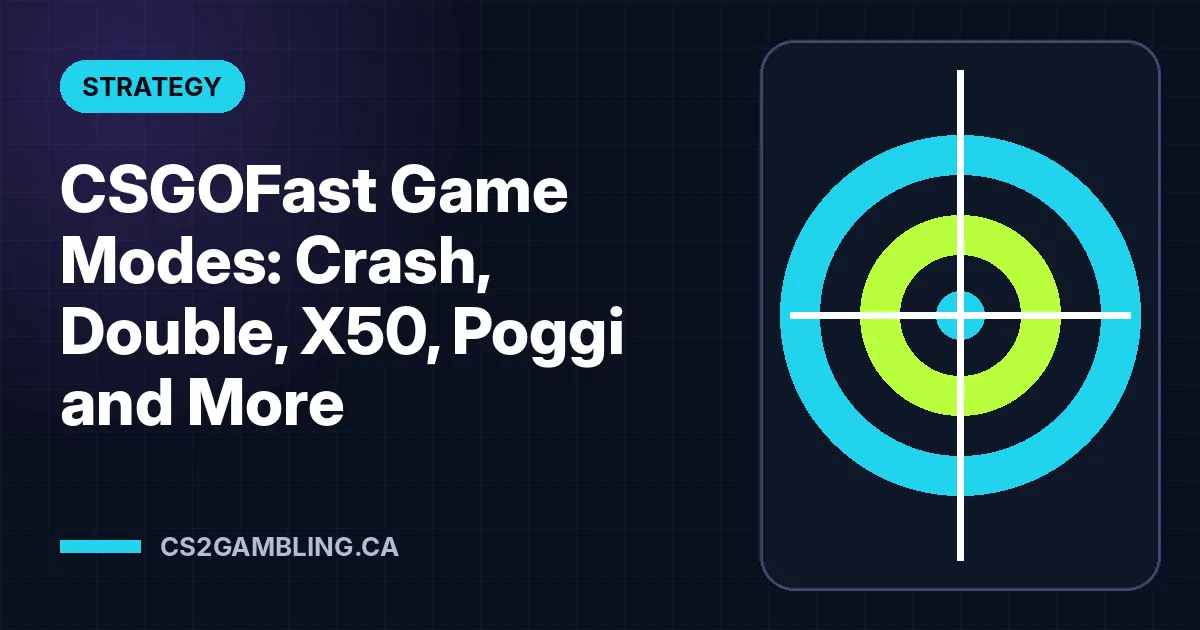 CSGOFast Game Modes: Crash, Double, X50, Poggi and More