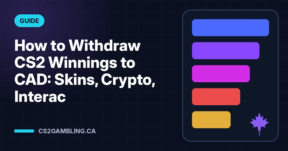 How to Withdraw CS2 Winnings to CAD: Skins, Crypto, Interac