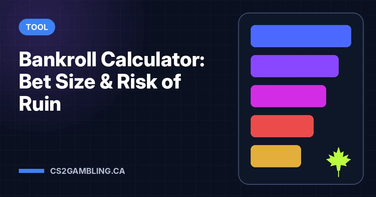 Bankroll Calculator: Bet Size & Risk of Ruin