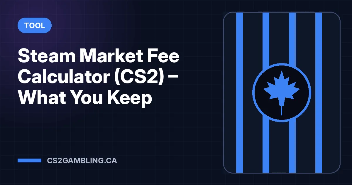 Steam Market Fee Calculator (CS2) – What You Keep