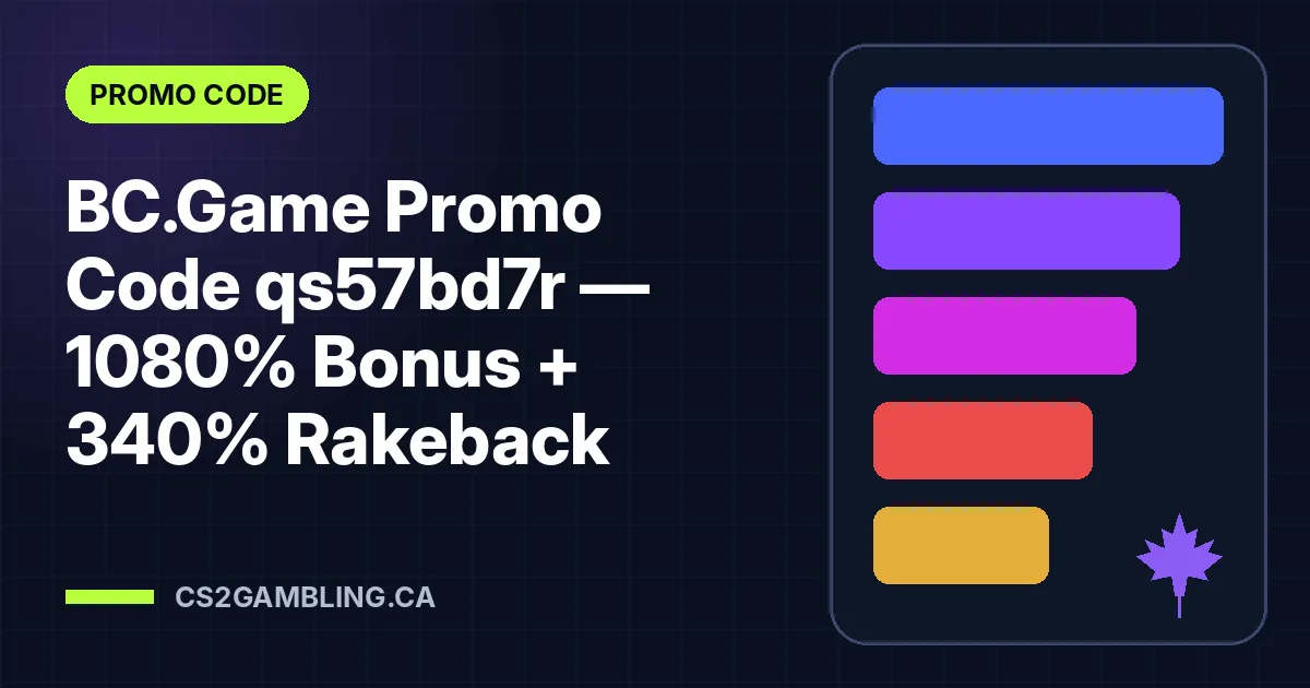 BC.Game Promo Code qs57bd7r — 1080% Bonus + 340% Rakeback