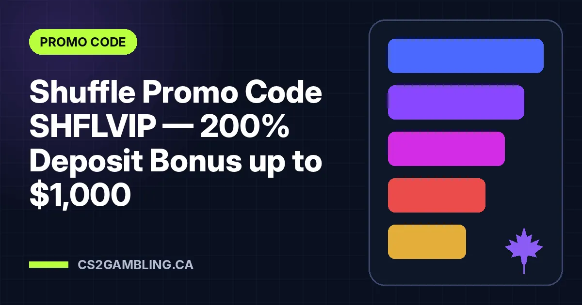 Shuffle Promo Code SHFLVIP — 200% Deposit Bonus up to $1,000